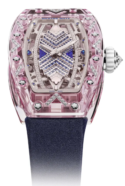 Review Richard Mille Replica Watch RM 07-02 Automatic Sapphire Pink Set